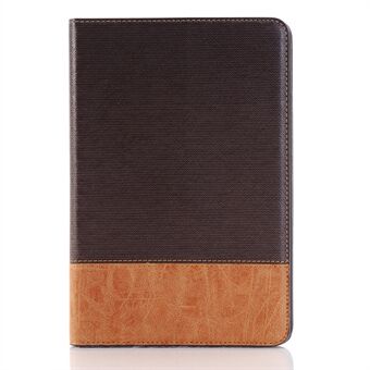 Cross Texture Contrast Color voor iPad mini 4 Leather Cover Wallet Case