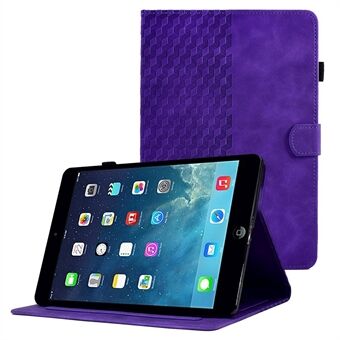 Voor iPad Mini / Mini 2 / mini 3 / mini 4 Auto Wake / Sleep Schokbestendige hoes Anti-valpatroon bedrukt tablethoes met kaartsleuven / Stand