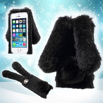 Bunny Shape Warm Fur TPU-hoesje voor iPhone 5 / iPhone 5S / iPhone SE 2013
