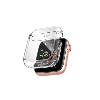 TPU-framecover met screenprotector van gehard glas voor Apple Watch Series 6/5/4 / SE 44 mm