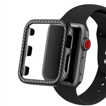 Voor Apple Watch Series 4 44 mm koolstofvezel TPU beschermhoes: