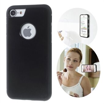 MYFONLO voor iPhone 7 / iPhone 8 / iPhone SE 2020/2022 - Magic Sticks Anti-Gravity Case Sitck to Mirror Handsfree - Zwart