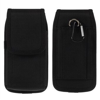 Universal duurzame Oxford stoffen tas telefoonhoes met haak voor iPhone 8/7/6s Etc - Zwart