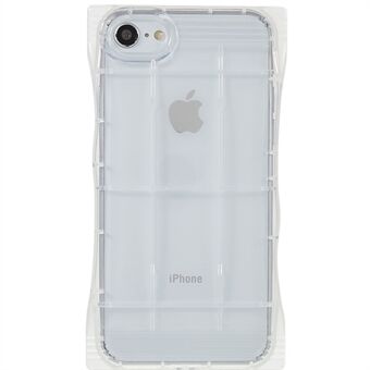 Voor iPhone 7/8 / SE (2020) / SE (2022) Anti-vergeling TPU Mobiele Telefoon Cover Clear Phone Case met Creative Candy Bag Shape Design