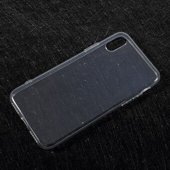 Voor iPhone XS / X 5,8-inch doorzichtige TPU-hoes met antislip binnenkant - transparant