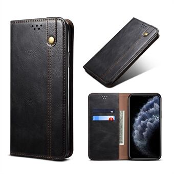 Magnetische wasachtige Crazy Horse-textuur portemonnee LeatherPhone Stand beschermhoes voor iPhone X / XS