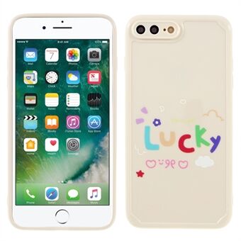 Lucky Drawing Design Pattern Printing Schokbestendig Anti-Drop Soft TPU Phone Cover voor iPhone 7 Plus /8 Plus 5.5 Inch