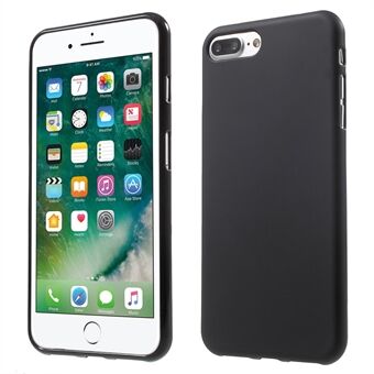 Frosted TPU beschermhoes voor iPhone 8 Plus /7 Plus 5.5 inch - Zwart