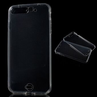Duidelijk aanraakbare TPU Gel voor- en achterkant voor iPhone 8 Plus / 7 Plus 5.5 inch - Transparant