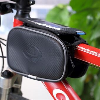 ROSWHEEL opvouwbare koolstofvezel 5,5 inch fietstas voor iPhone 6s Plus / Galaxy S7 (12813L)