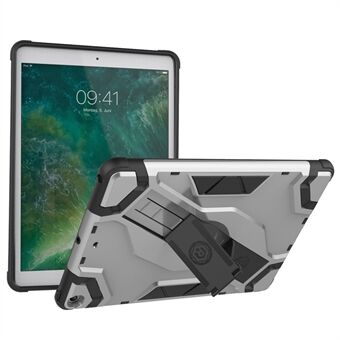 Harde pc + zachte TPU hybride hoes met standaard voor iPad 9.7 (2018) / 9.7 (2017)