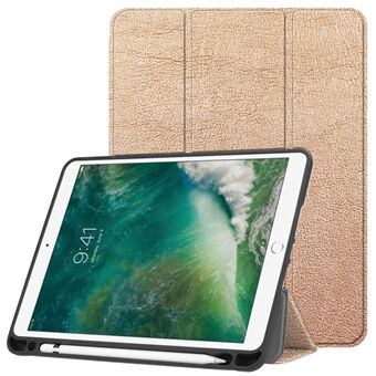 Tri-fold Stand Smart lederen tablet hoes met pen voor iPad 9.7"(2018) / 9.7" (2017)