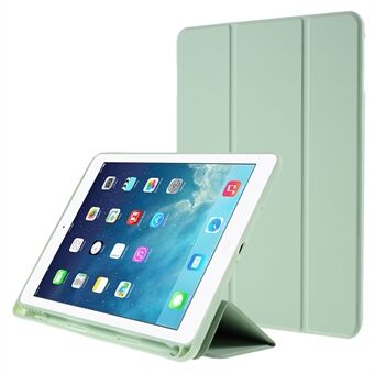 Skin-touch Smart lederen Tri-fold Stand met pen voor iPad Air (2013) / Air 2 / 9.7" (2018/2017)