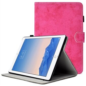 Voor iPad Air (2013) / Air 2 / iPad 9,7-inch (2017) / (2018) Doek Textuur Stand Tablet Case PU-leer Kaarthouder Penhouder Lus Cover