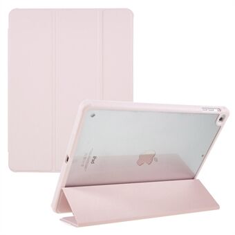Voor iPad Air (2013) / Air 2 / iPad 9,7-inch (2017) / (2018) Tri-fold Stand Case Auto Wake and Sleep PU-leer + TPU + Acryl Tablet Slim Case Schokbestendige hoes
