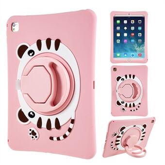 Voor iPad Air (2013) / Air 2 / iPad 9.7-inch (2017) / (2018) / Pro 9.7 inch (2016) Rotary Kickstand Tablet Case Cat Style PC+Siliconen Cover