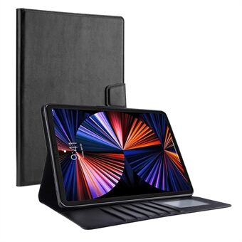 HANMAN Mill-serie voor iPad Pro 12,9-inch (2021) / (2020) / (2018) PU-leer + TPU-tablethoes Magnetische sluiting Stand Wallet Cover