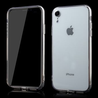 Transparante tas van acryl + hybride mobiele telefoonhoes van TPU Edge voor iPhone XR 6.1 inch