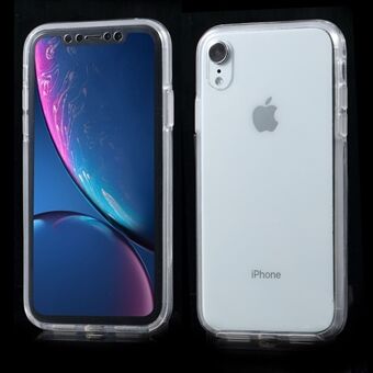 Voor iPhone XR 6.1 inch Two Pieces Front TPU + PC Back Full Body Protection Case: