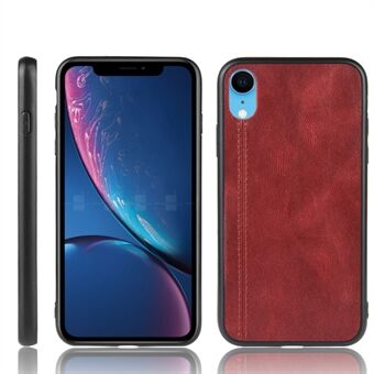 PU Leather Coated PC + TPU Combo Phone Casing for iPhone XR 6.1-inch