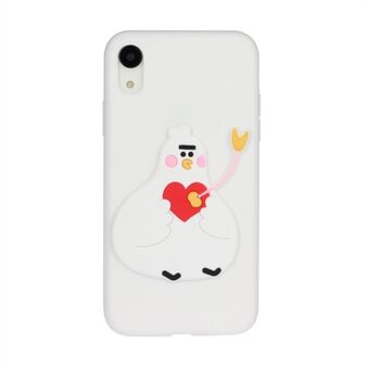 Animal Logo Decor TPU Phone Case Cover for Apple iPhone XR 6.1 inch