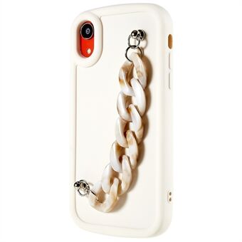 Mat telefoonhoesje voor iPhone XR 6,1 inch Armbandketting Flexibele TPU-beschermhoes