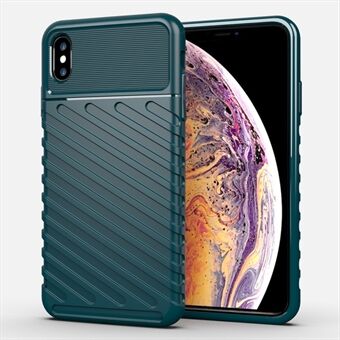 Thunder Series Thicken Twill Texture Stijlvolle zachte TPU-cover voor iPhone XS Max 6.5 inch