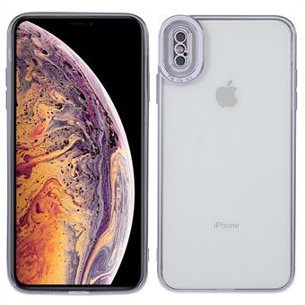 Anti-kras Nauwkeurige Carving Galvaniseren Transparante TPU Case Telefoon Cover voor iPhone XS Max 6.5 Inch