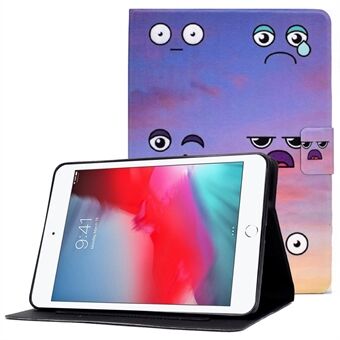 Voor iPad mini (2019) 7.9 inch / iPad mini 4/3/2/1 Patroonafdruk PU-leer Tablethoes Verstelbare Stand Schokbestendige hoes
