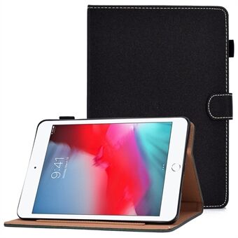 Voor iPad mini (2019) 7.9 inch / iPad mini 4/3/2/1 Effen kleur Tablet Case PU lederen kaarthouder Volledige bescherming Cover met verstelbare Stand
