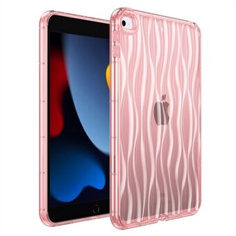 Back Cover voor iPad mini 4 / mini (2019) 7,9 inch Wave Texture Transparante TPU Tablet Beschermhoes