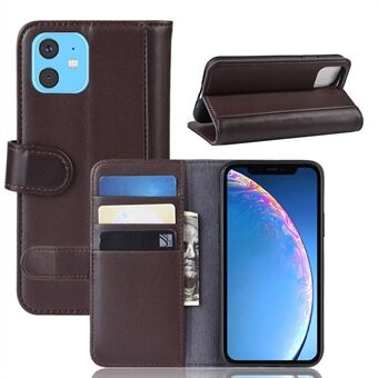 Split Leather Wallet Stand Phone Shell voor iPhone 11 6.1 inch (2019) Accessoire voor mobiele telefoonhoes
