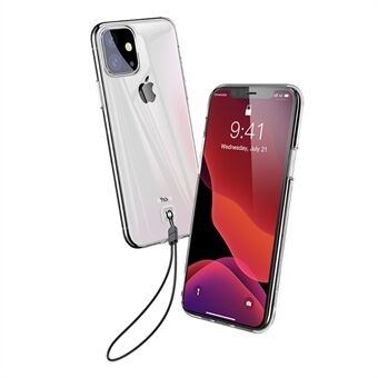 TPU Clear BASEUS telefoon beschermhoes met riem voor Apple iPhone 11 6.1 inch (2019)