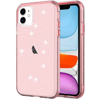 GW18 Clear Glitter Sparkly Light Anti-Drop Shockproof Soft TPU Cover voor iPhone 11
