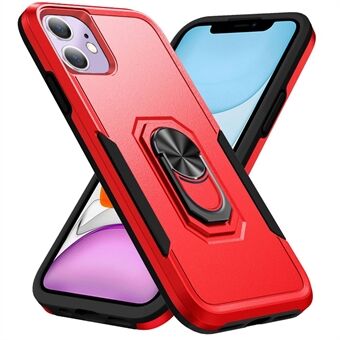 Defender Series PC + TPU Cellphone Case for iPhone 11 6.1 inch, Phone Cover with 360 Degree Rotary Ring Kickstand