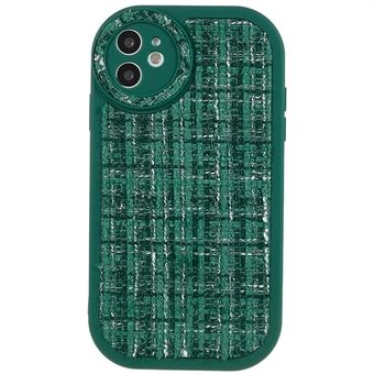 Anti-Drop Case voor iPhone 11 6.1 inch Schokbestendig Soft TPU Case PU Leather Canvas Covered Phone Shell