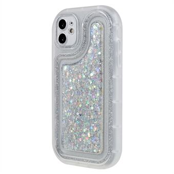 Voor iPhone 11 6.1 inch Glitter Sparkle Epoxy TPU Telefoonhoesje Scratch beschermhoes