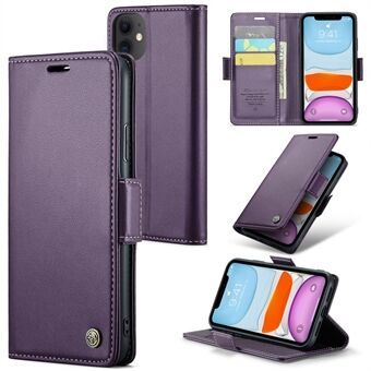 CASEME 023-serie portemonnee-telefoonhoes voor iPhone 11 PU lederen flip-cover RFID-blokkerende beschermhoes