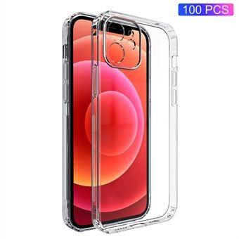100 STUKS Voor iPhone 11 Schokbestendige Telefoonhoes Transparant Helder Mobiele Telefoon Shell Hard Plastic Cover