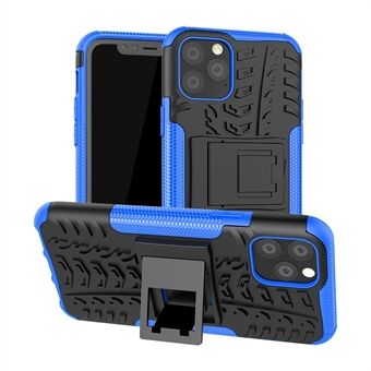 Tyre Pattern PC + TPU Hybrid Tablet Case with Kickstand for iPhone 11 Pro 5.8 inch