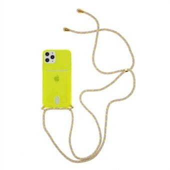 Schokbestendige TPU-telefoonhoes met textiel ophangkoord voor iPhone 11 Pro 5.8"