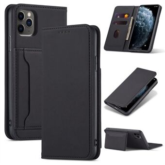 Liquid Silicone Touch Leather Wallet Stand Case for iPhone 11 Pro 5.8 inch