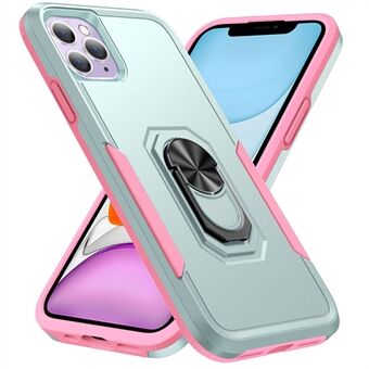 For iPhone 11 Pro 5.8 inch Defender Series Ring Kickstand Hard PC + Soft TPU Phone Cover Case