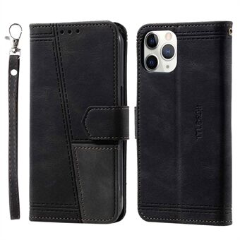 TTUDRCH For iPhone 11 Pro 5.8 inch 004 Splicing Design PU Leather RFID Blocking Wallet Case Stand Flip Folio Phone Cover with Strap