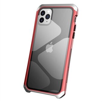 ELEMENT BOX Voor iPhone 11 Pro 5.8 inch Gehard Glas Paneel Transparant Case 3 Stuk Ontwerp Schokbestendig Metalen Frame Telefoon Cover