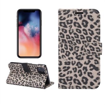Leopard Texture Stand Leather Phone Wallet Case for iPhone 11 Pro Max 6.5 inch