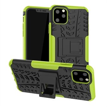 Cool Tyre Pattern PC + TPU Hybrid Phone Cover with Kickstand for iPhone 11 Pro Max 6.5 inch (2019)