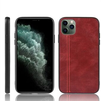 Leather Coated PC + TPU Hybrid Phone Cover Case for iPhone 11 Pro Max 6.5-inch