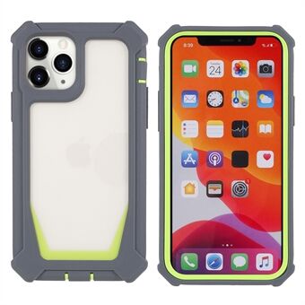 Voor iPhone 11 Pro Max 6.5 inch TPU-frame + acryl beschermhoes voor de achterkant Stijlvolle afneembare 2-in-1 case