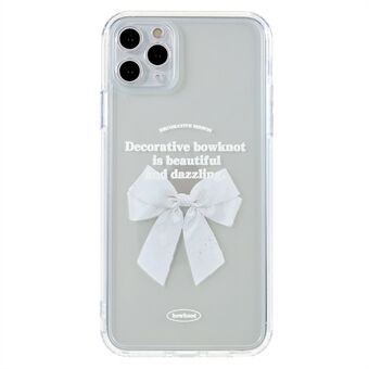 Voor iPhone 11 Pro Max 6.5 Inch Schokbestendig Strikpatroon Gedrukt Case Transparant Soft TPU Beschermende Telefoon Cover: